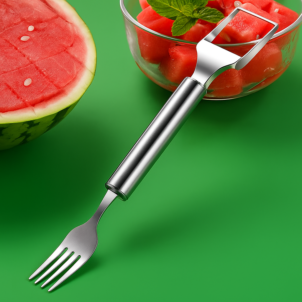 Healric™ Slice & Scoop – 2-in-1 Watermelon Fork Slicer